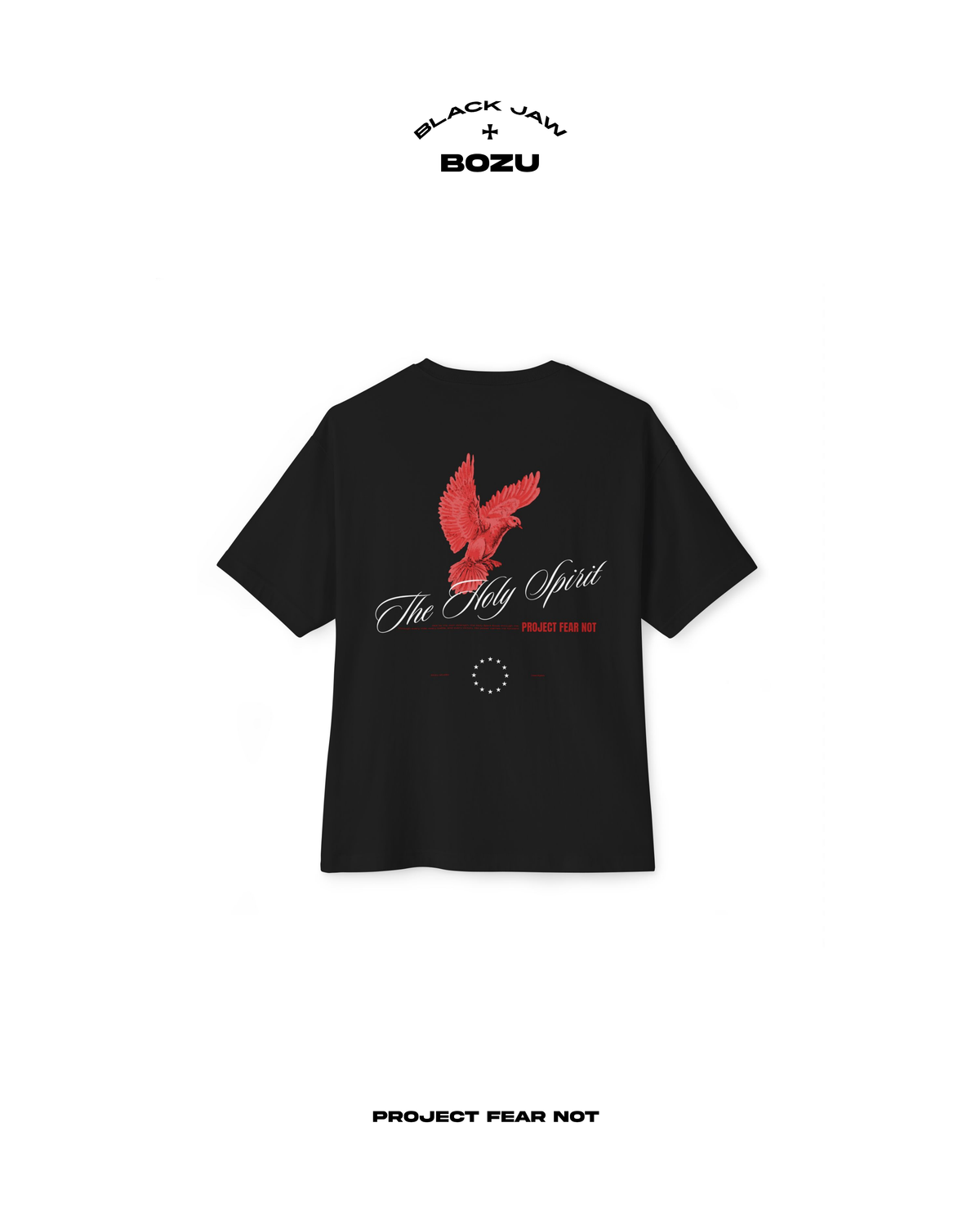 Heavy Cotton Boxy Tee  - "The Holy Spirit" Graphic // PROJECT : FEAR NOT